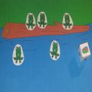 A Frog Boardgame for Five Little Speckled Frogs Nursery Rhyme
